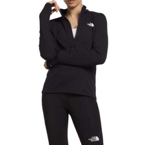 The North Face Tops - The North Face Black Sunriser Quarter Zip Long Sleeve Top Pullover. Women Small